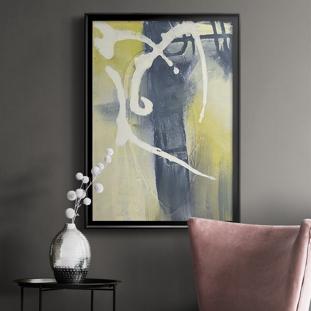 Delightful II Premium Framed Print, in Gold, Black, or Silver - Ready to Hang