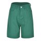 thumbnail image 5 of Pantalones capri de cintura alta y pierna ancha para mujer - Pantalones cortos casuales de primavera-verano con botones, 5 of 8