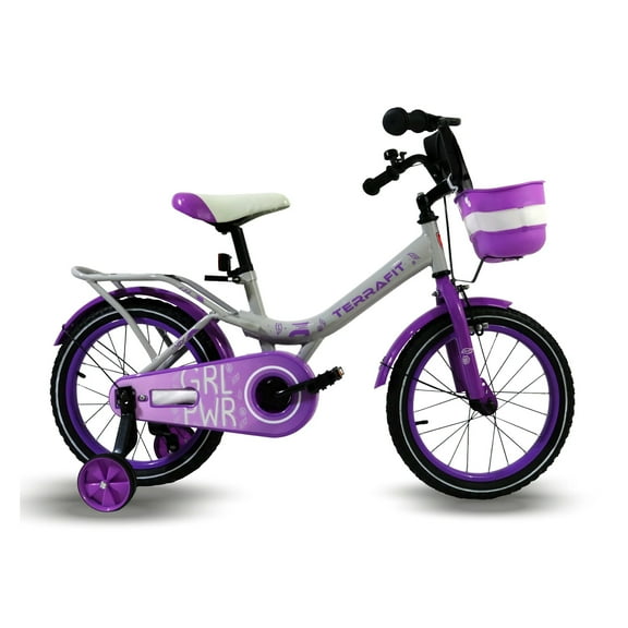 Bicicleta Infantil Rodada 20 Para Niña Terrafit Minerva Violeta
