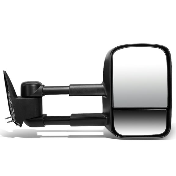 DNA Motoring TWM-022-T222-BK-R For 1992 to 1999 Chevy Tahoe / GMC Yukon Manual Adjustment Tow Towing Mirror (Right / Passenger)