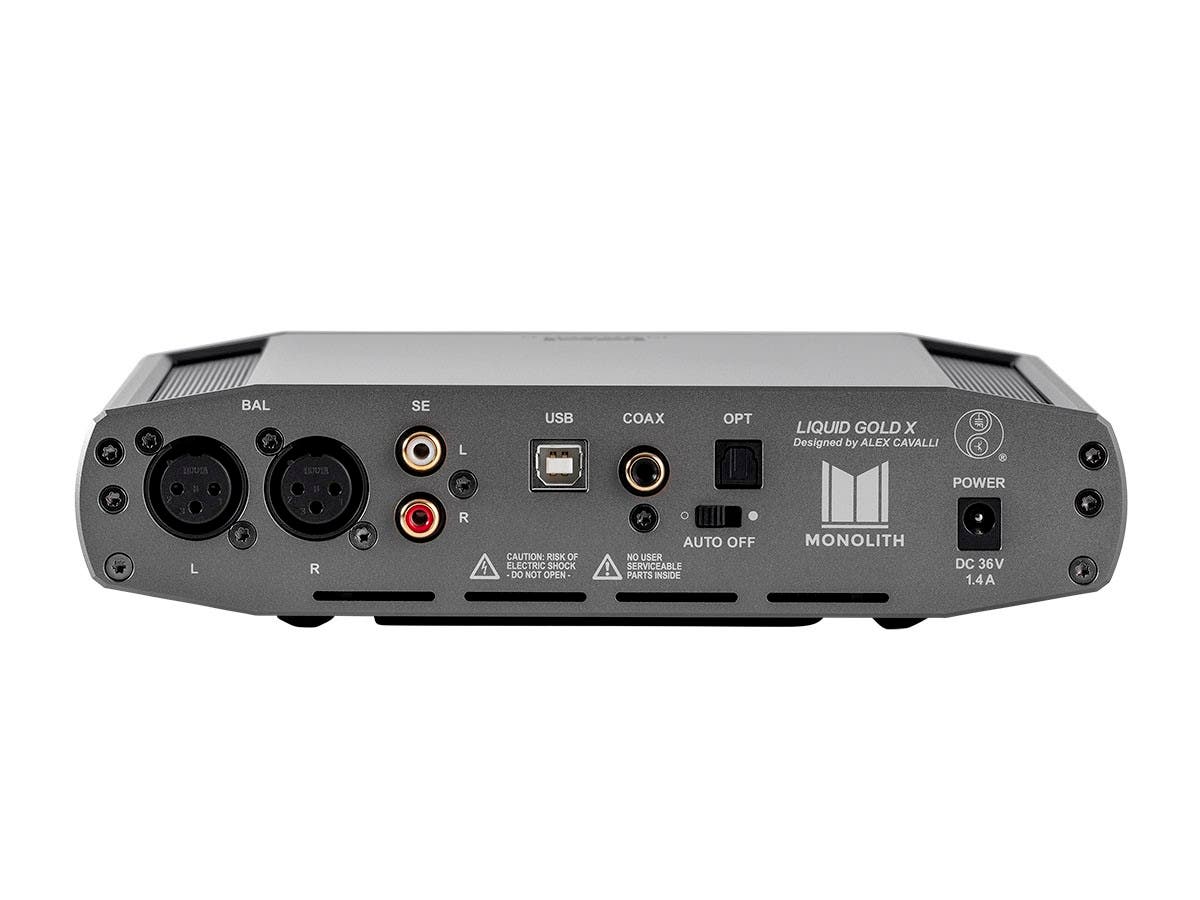 Monoprice Monolith Liquid Gold Balanced Headphone Amplifier DAC by Alex Cavalli Solid State Amp AKM AK4493EQ DAC Balanced Single Ended Headphone Outputs Walmart