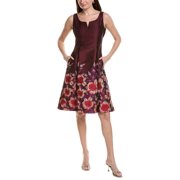 Adrianna Papell womens Sleeveless Midi Dress, 2, Purple