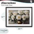 thumbnail image 4 of Stupell Industries French Country Golden Vase with Peonies Black Framed Print Under Glass, 20 x 14, by Petals Prints Design, 4 of 8