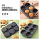 thumbnail image 2 of BRIGHTFUFU Molde de silicona para pan de hamburguesa, molde para pan antiadherente de 6 cavidades, 2 of 8