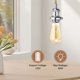 thumbnail image 5 of Kit de cable de luz colgante de 15.4 pies, enchufe en socket E26 con interruptor, cuerda trenzada industrial vintage, cromo, 5 of 7