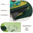thumbnail image 6 of Funny Dinosaur Area Rugs 5'x8', Washable Small Throw Rugs for Classroom Bedroom, Playing Guitar Palm Tropical Green Silhouette Indoor Outdoor Rug Non-Slip Low Pile Carpet Runner Reversible Floor Mats, 6 of 8