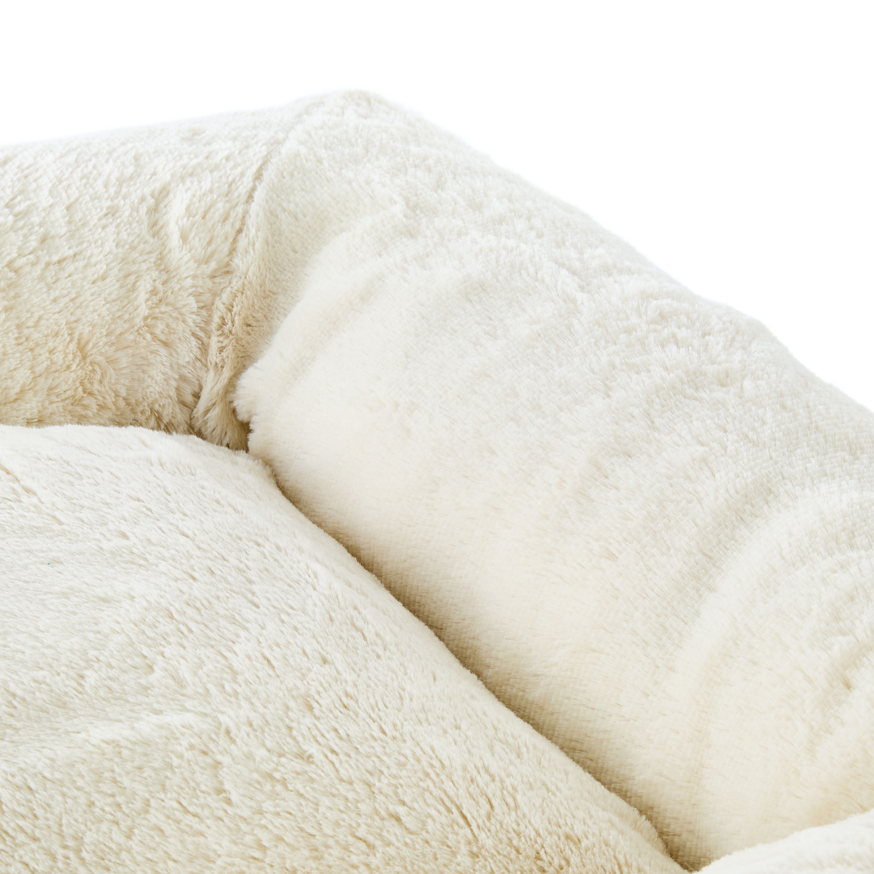 Vibrant Life Large Orthopedic Bolster Dog Bed, Ivory, 29" x 38"