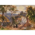 thumbnail image 2 of Giacinto Gigante 24x18 Gold Ornate Framed and Double Matted Museum Art Print Titled - The Lawyer, Cava Dei Tirreni (C. 1850-1855), 2 of 4