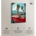 thumbnail image 3 of Art Remedy Modern Tiger Art Canvas, 20" x 30", Gallery Wrapped, Roaring Red Mustang II, 3 of 7