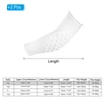thumbnail image 2 of Uxcell Youth Elbow Pads Compression Arm Protective Sleeve Basketball Guard Pad for Sports Baseball White, YS, 2Pack, 2 of 6