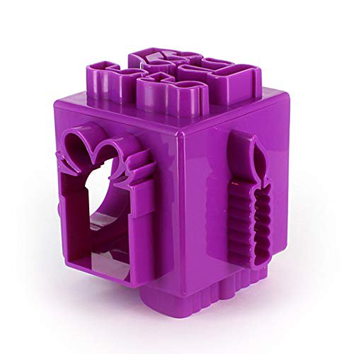 Hanukah Cookie Cutter 3D Cube - 6 Shapes - Menorah, Dreidel, Candle, Gift, Letters and Oil Jug