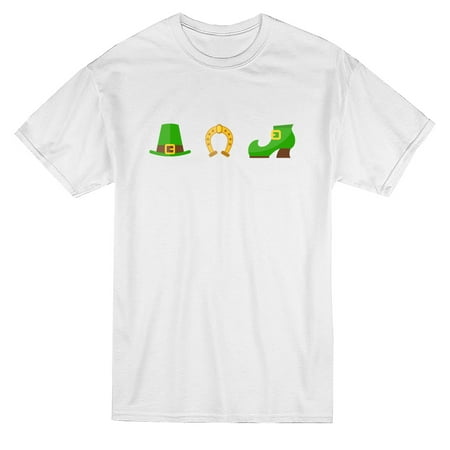 St Patrick's Day Leprechaun Emoji Hat Boot Men's T-shirt