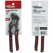 Hyper Tough 6-Inch Groove Joint Pliers with Ergonomic Comfort Grip, 5576V