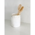 thumbnail image 2 of Mother of Pearl White Marble Serving Utensil Holder, 2 of 4