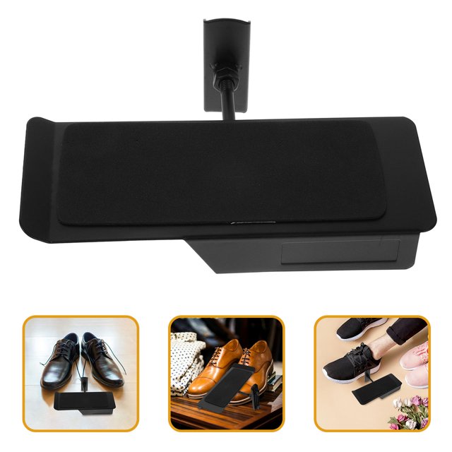 LOLIPPYY 1Pack Adjustable Height Metal Slat Wall Shelves for Shoes Square Tube Shape Modern Design Shoe Organizer