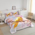 thumbnail image 2 of YST Yellow Parrot Bedding Set, Queen, Cherry Blossoms, Floral, Spring Theme, 2 of 5