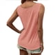 thumbnail image 3 of Camiseta Sin Mangas con Botones Delanteros para Mujer, Verano 2025, Informal, Holgada, con Cuello Redondo, Sin Mangas, Rosa, XXL, 3 of 6