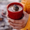 thumbnail image 5 of Silipint: Silicone 16oz Coffee Tumblers: 2 Pack Red Speckled - Unbreakable Cups, Reusable, Flexible, Hot & Cold Drinks, 5 of 7