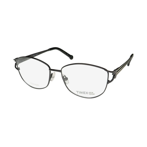 TIMEX 8:23 AM TITANIUM FITS LARGE LENS OVERSIZED OPTICAL EYEGLASS FRAME/GLASSES