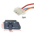 thumbnail image 1 of Motorcycle Horn Light Turn Signal High Low Beam Button Start Switch + Connecters 2/3/4pin Plugs for Electric Scooter ATV Moped, 1 of 2