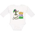 thumbnail image 3 of Inktastic New to the Krewe Mardi Gras Baby Alligator Boys or Girls Long Sleeve Baby Bodysuit, 3 of 5