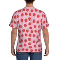 thumbnail image 2 of Naloa Hand Drawn Strawberry Men's T-Shirt Sport T-shirt Men's Basic Tee Casual Men's Shirt, Round Neck, Short Sleeves - 3X-Large, 2 of 5