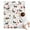 Dachshunds with Flowers, variant on Dog Pattern with Hearts Blanket,Comfortable Soft Flannel Throw Blanket,All Season,Warm Lightweight Blankets for Sofa Bed Couch Living Room Chair,50"x60"(130x150cm)
