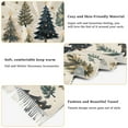 thumbnail image 5 of FORMRS Womens Scarf Winter Soft Long Big Warm Shawls Wrap Tassel Scarves, Beige Christmas Trees, 5 of 9