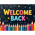 thumbnail image 4 of Space Theme Welcome Back Banner School Backpack and Planets Colorful Backdrop Classroom Decorations Outer Space Party Supplies Photography Props, 4 of 4