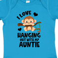 thumbnail image 4 of Inktastic Monkey I Love Hanging out with My Auntie Boys or Girls Baby Bodysuit, 4 of 5