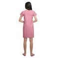 thumbnail image 2 of Moomaya Womens Button Placket Nursing Nightwear Solid Nightdress For Ladies, 2 of 6