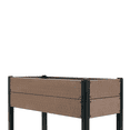thumbnail image 3 of Yiwa HDPE Elevated Planter Box Features a Sturdy Black Aluminum Frame and Useful Storage Shelf, Providing a Strong and Stylish Solution for Planting Vegetables and Herbs, 3 of 8