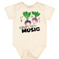 thumbnail image 3 of Inktastic Turnip the Music Partying Vegetables Boys or Girls Baby Bodysuit, 3 of 5