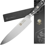Kessaku Chef Knife - 8 inch - Dynasty Series - Razor Sharp Kitchen Knife - Forged ThyssenKrupp German High Carbon Stainless Steel - G10 Garolite Handle with Blade Guard