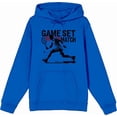 thumbnail image 4 of "Game Set Match" Tennis Sports Adult Olive Long Sleeve Hoodie-XL, 4 of 6