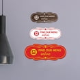 thumbnail image 2 of Signs ByLITA Designer Find Our Menu Online Sign (Red) - Small, 2 of 5