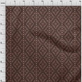 thumbnail image 3 of oneOone Viscose Chiffon Fabric Ethnic Geometric Flame Stitch Print Sewing Fabric BTY 42 Inch Wide, 3 of 4