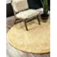 thumbnail image 3 of Unique Loom Solo Collection Tapis Rond en Peluche Solide pour Enfants, 6', Jaune, 3 of 7