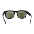thumbnail image 4 of Kush Mirrored Brushed Plastic Wood Grain Iconic Horn Rim Sunglasses Brown Wood - Orange Mirror, 4 of 4