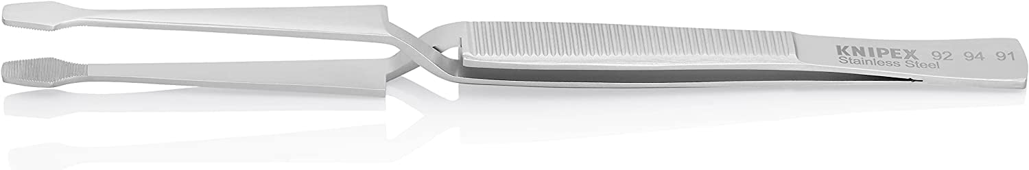 Knipex Cross Over Tweezers,Straight,6-1/4 In 92 94 91