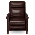 thumbnail image 3 of Sunset Trading Ethan Pushback Leather Recliner | Espresso Brown, 3 of 4
