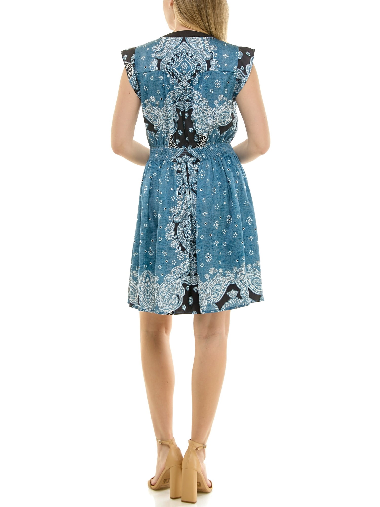 Nanette Lepore Sleeveless Mirror Print Mini Dress