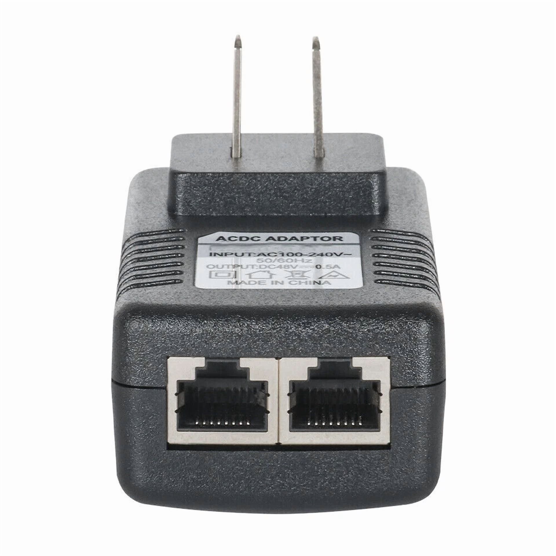 2Pcs Poe Injector 48V 0.5A Power Over Ethernet Adapter For Poe Ip Camera Switch