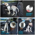 thumbnail image 5 of INCTUO 2Pack Dog Seat belt for Car, 3-in-1 Dog Car Seat Belt Bungee, Shockproof Dog Tether for Car with Buckle & Hook Latch, Adjustable Reflective Dog Car Harness Leash with 360° Lockable Buckle, 5 of 7