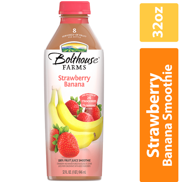 Bolthouse Farms Fruit Juice Smoothie, Strawberry Banana, 32 oz