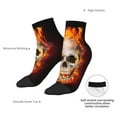 thumbnail image 6 of Pofeuu Satanic Skull Print 30cm Socks, Adult Running Hiking Socks for Youth and Adult, 6 of 7