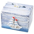 thumbnail image 2 of Mediterranean Style Wooden Jewelry Candy Box Portable Small Storage Case(sail), 2 of 9