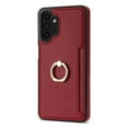thumbnail image 2 of Allytech for Samsung Galaxy A13 4G/5G Case with Ring Holder, Premium PU Leather Kickstand Shockproof Cards Holder Cash Pocket Wallet Case Cover for Samsung Galaxy A13 4G/5G- Red, 2 of 5