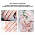 thumbnail image 4 of Juego de placas de estampado de uñas kit de estampado de arte de uñas de acero inoxidable con película azul de 6 piezas para esmalte de uñas ANGGREK Otros, 4 of 8