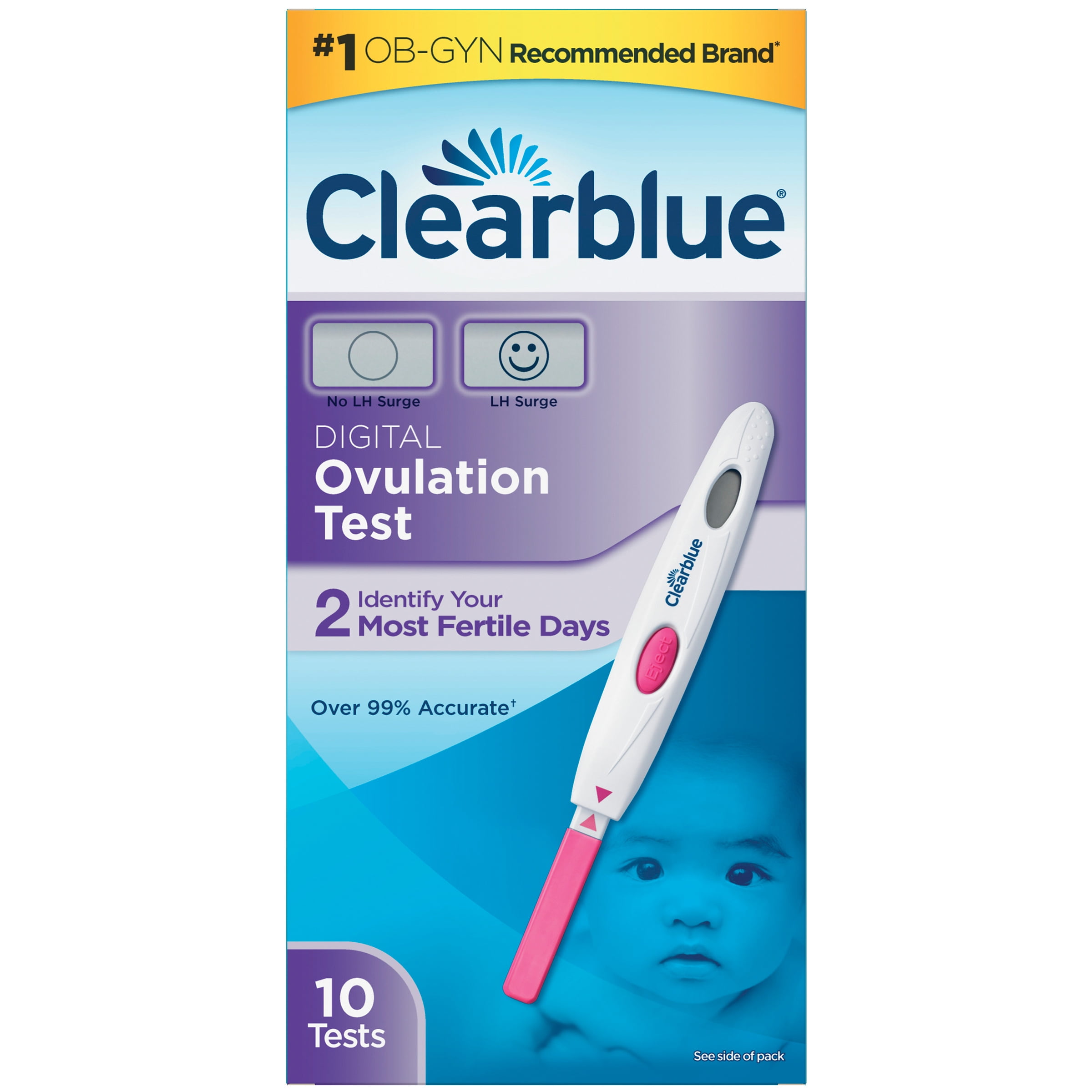 CLEARBLUE Advanced Digital Ovulation Test With Dual Hormone Indicator 10 Tests 